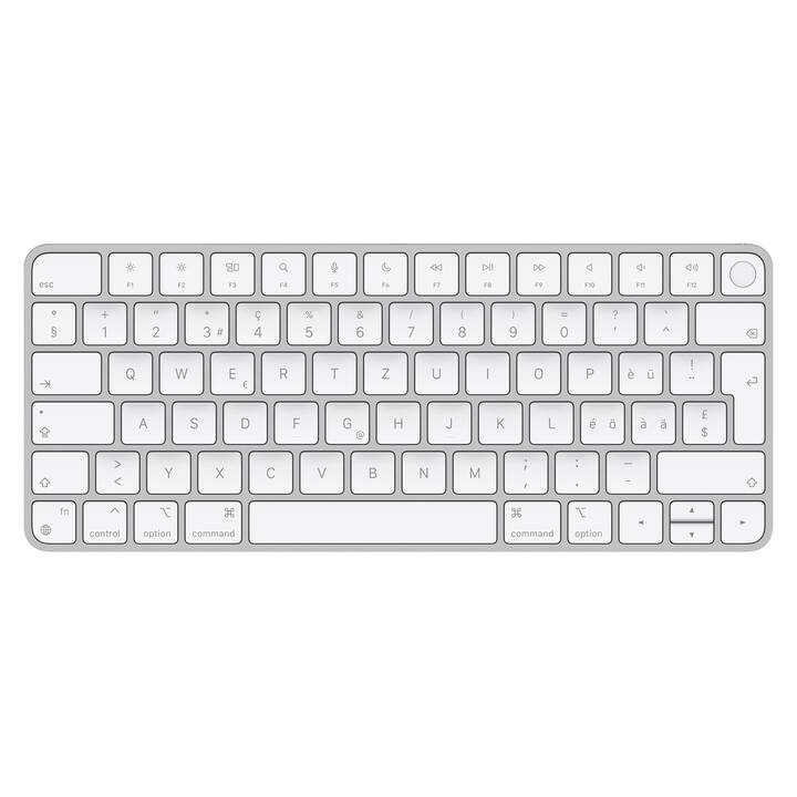 APPLE Magic Keyboard Touch ID (USB, Bluetooth, Svizzera, Senza fili)