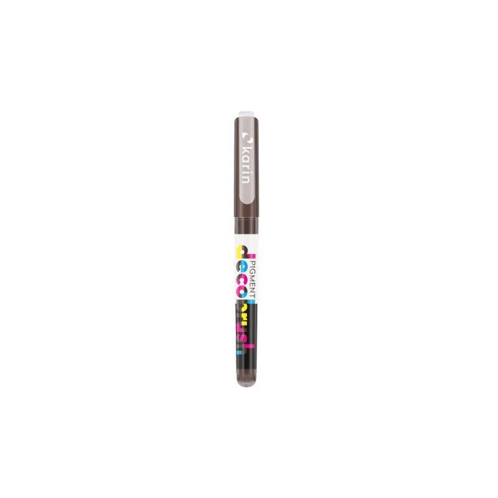 KARIN Marcatore creativo Pigment DecoBrush (Seppia, 4 pezzo)