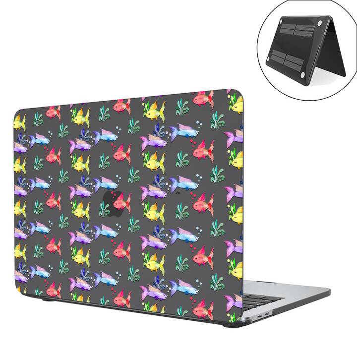 EG Hülle für MacBook Air 13" (Apple M1 Chip) (2020) - Bunt - Fisch