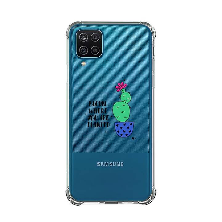 EG Backcover (Galaxy A12, Caktus, Transparente)