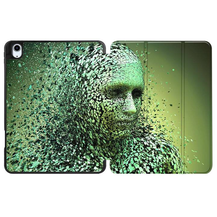 EG coque pour iPad Air 10.9" (2022) 5e génération - vert - cerveau