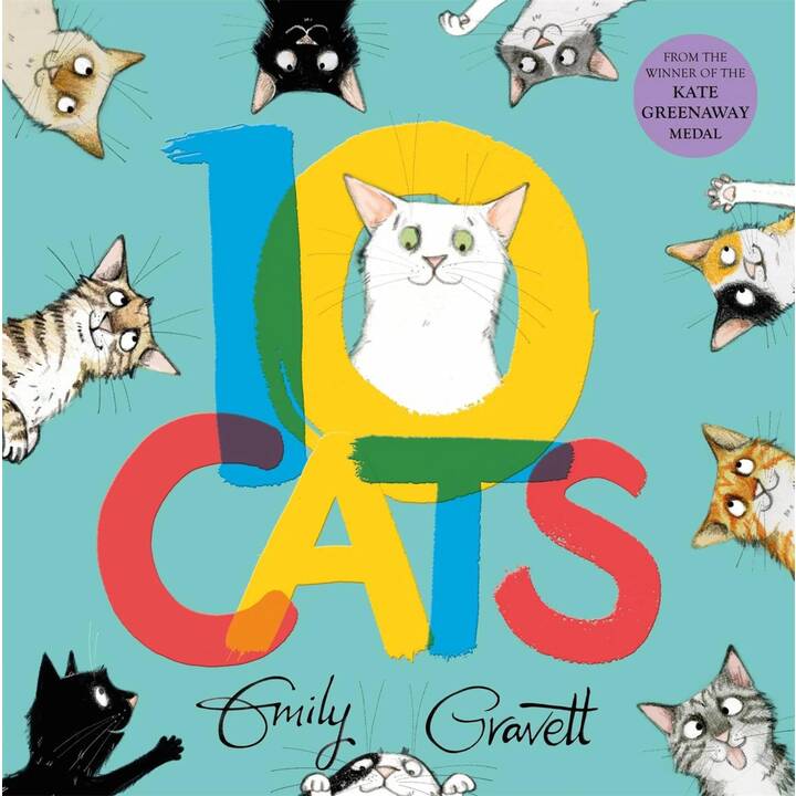 10 Cats. A chaotic colourful counting book