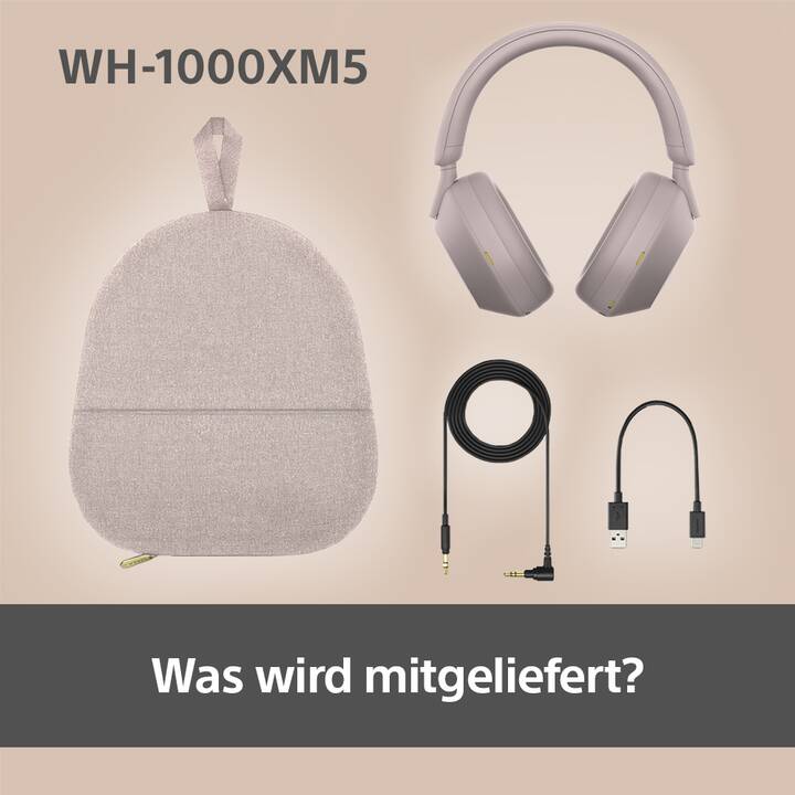 SONY WH-1000XM5 (ANC, Bluetooth 5.2, Smokey Pink)