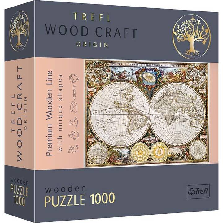 TREFL Landkarte Puzzle (1000 Stück)