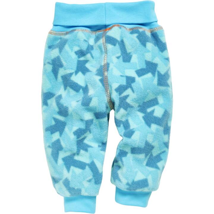 PLAYSHOES Pantaloni per bambini Fleece Camo (68, Blu)