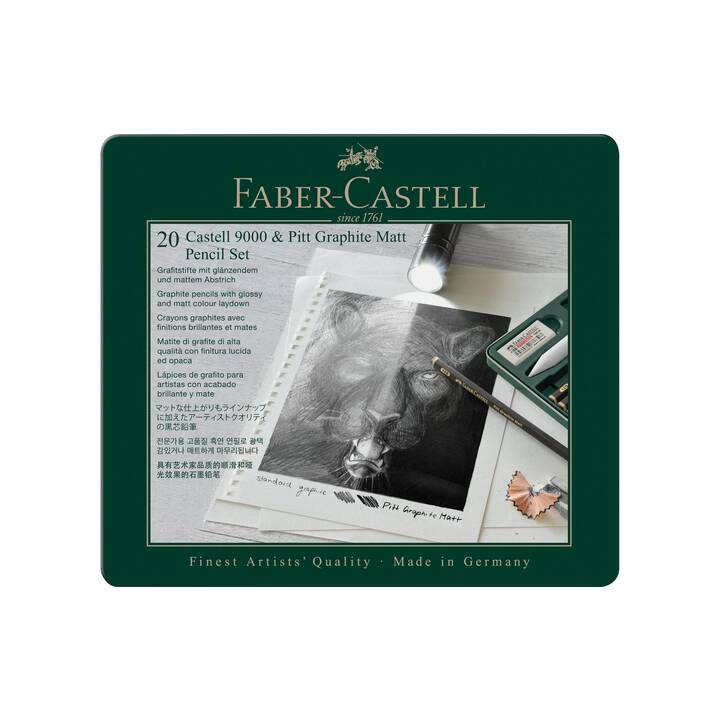 FABER-CASTELL Bleistift (6B, 8B, 4B, 10B, B, HB, 12B, 2B)