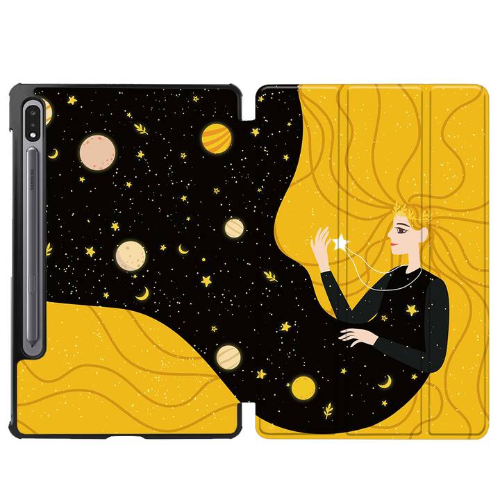 EG cover per Samsung Galaxy Tab S8+ 12.4" (2022) - giallo - universo