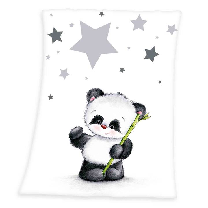 HERDING Kuscheldecke Panda (Tier, 100 cm x 75 cm)