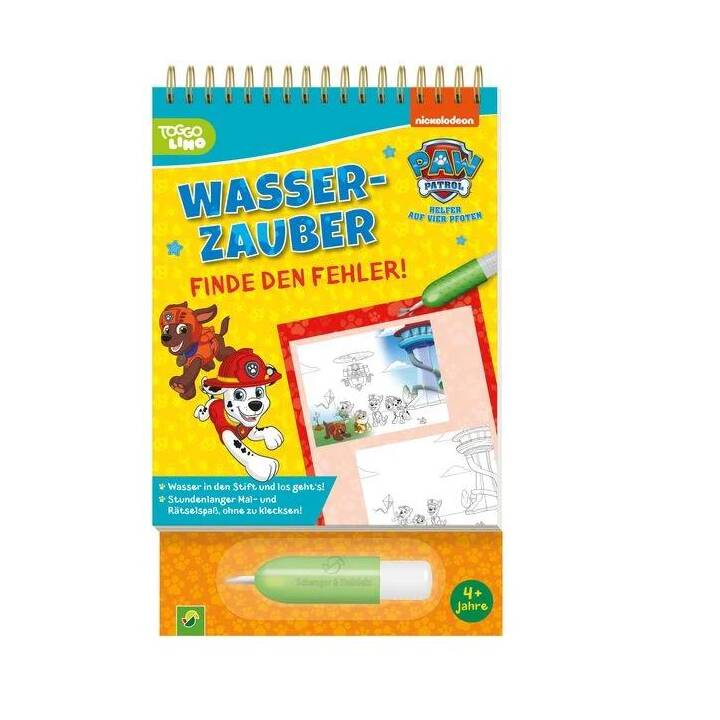 PAW Patrol Wasserzauber - Finde den Fehler. Einfach mit Wasser malen!