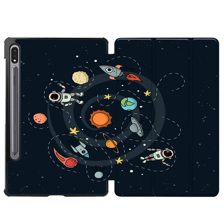 EG cover per Samsung Galaxy Tab S8+ 12.4" (2022) - nero - universo