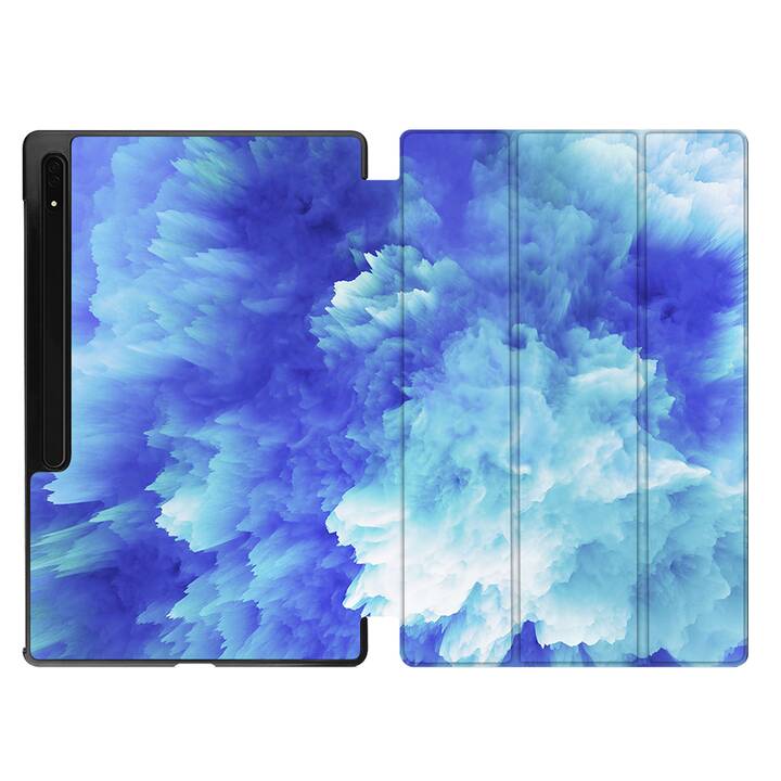 EG coque pour Samsung Galaxy Tab S8 Ultra 14.6" (2022) - Bleu - Poudre