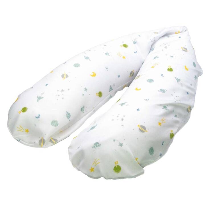KULI-MULI Housse de coussins d'allaitement (215 cm, Blanc)
