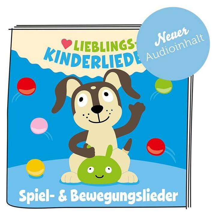 TONIES Giochi radio per bambini 30 Lieblings-Kinderlieder - Spiel- & Bewegungslieder (DE, Toniebox)