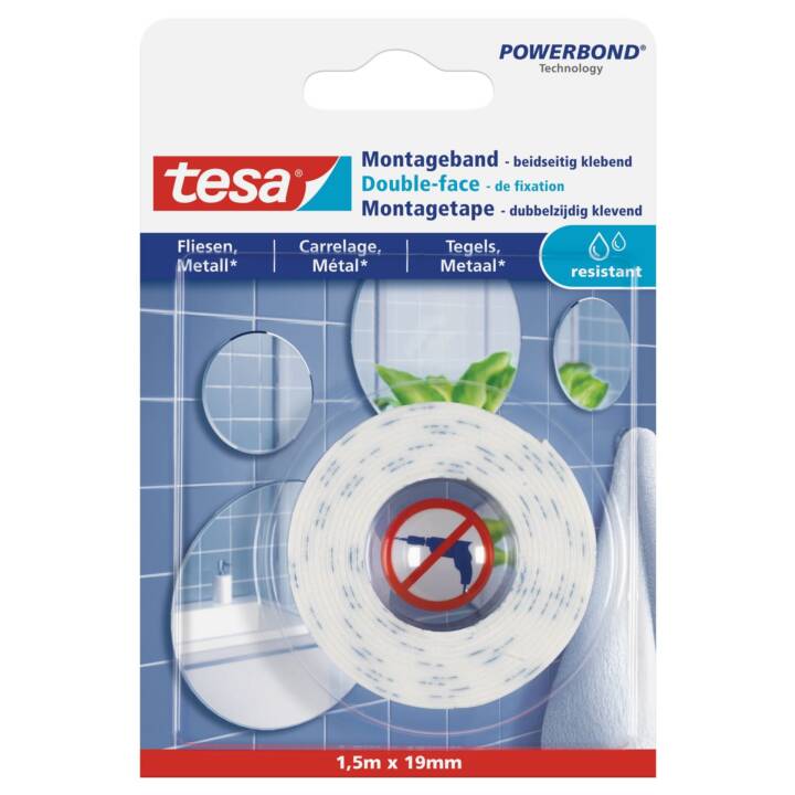 TESA Montageband (19 mm x 5 m, 1 Stück)