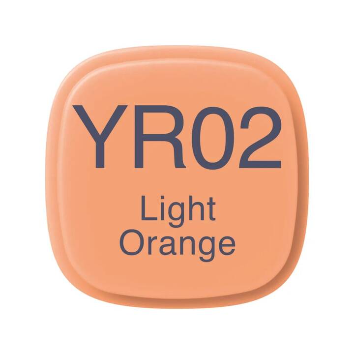 COPIC Grafikmarker Classic YR02 Light Orange (Hellorange, 1 Stück)
