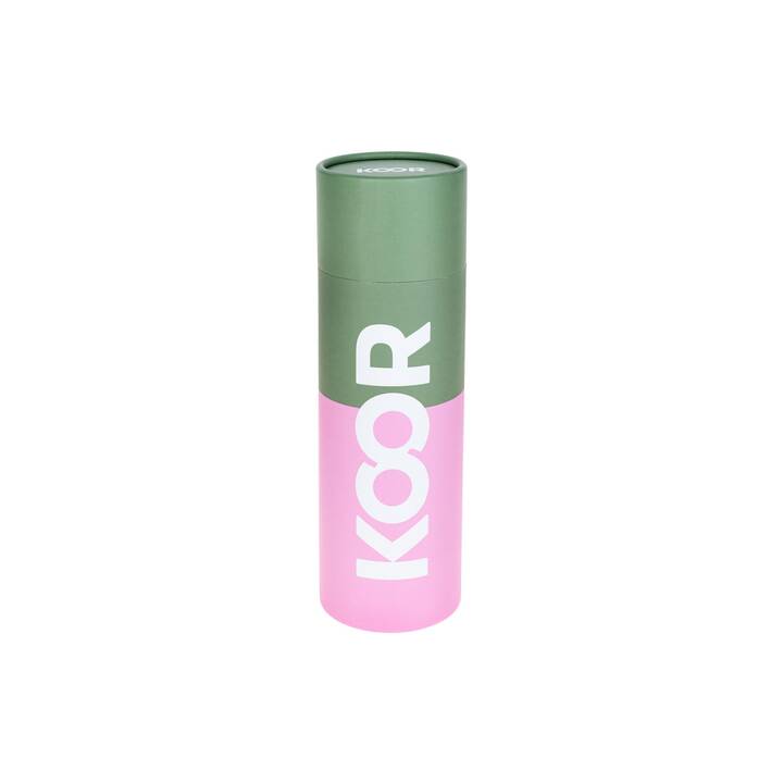KOOR Gourde isotherme Oliva / Flamingo (0.5 l, Pourpre, Vert, Rose)