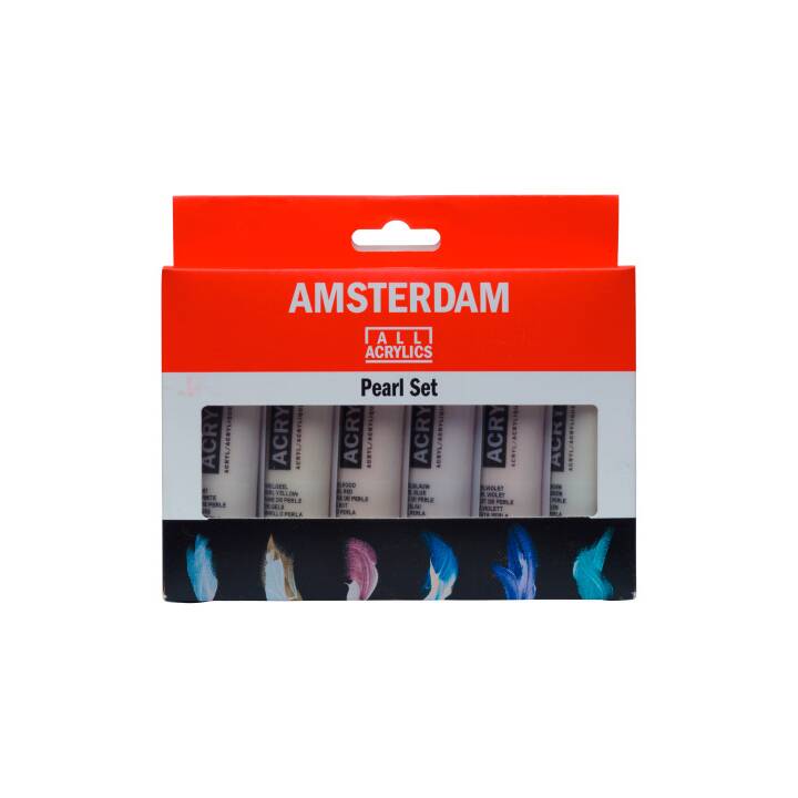 TALENS Couleur acrylique Amsterdam Set (6 x 20 ml, Multicolore)