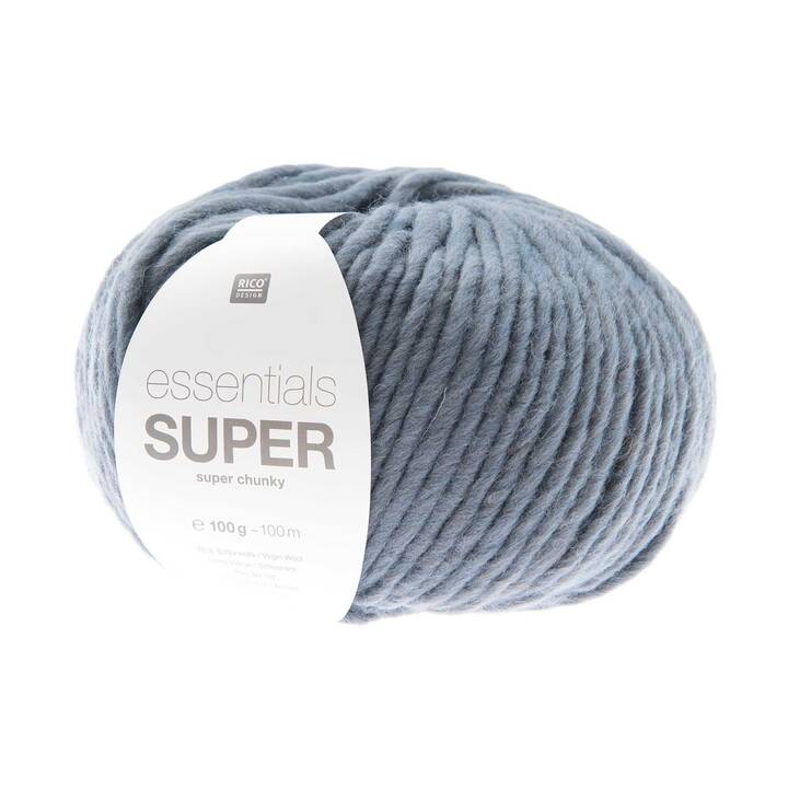 RICO DESIGN Wolle (100 g, Blaugrau, Blau)