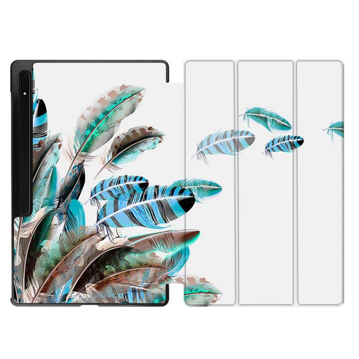 EG Hülle für Samsung Galaxy Tab S8 Ultra 14.6" (2022) - Grün - Pfau