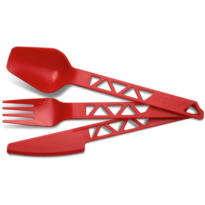 PRIMUS Couverts outdoor Lightweight TrailCutlery (Plastique, Rouge)