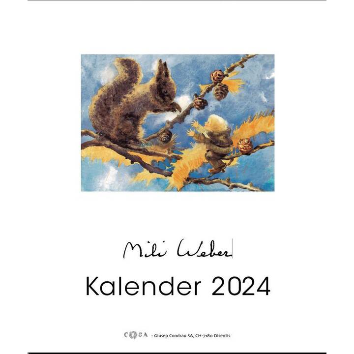 COSA Calendario cartolina Mili Weber 2024 2023