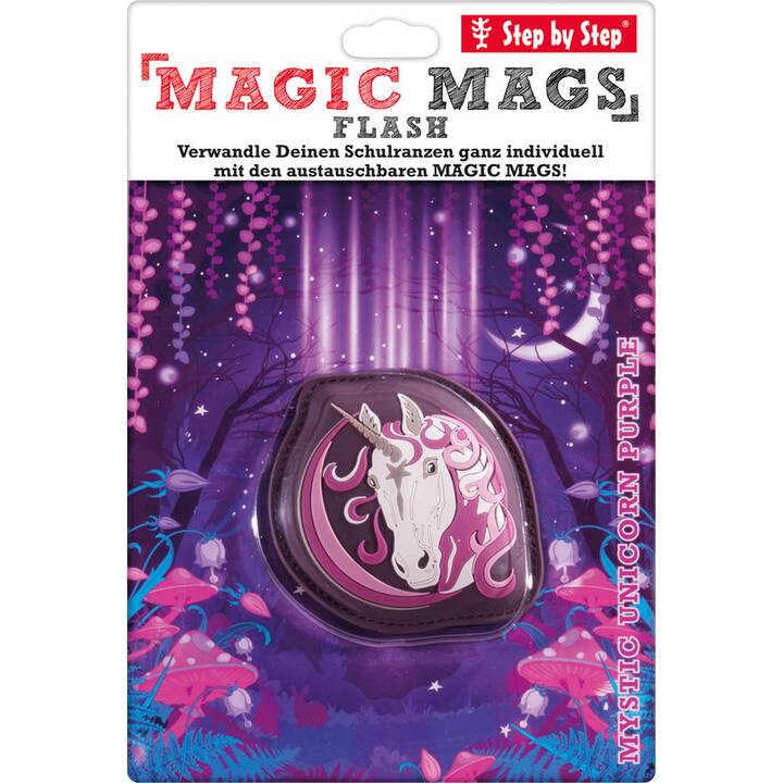 STEP BY STEP Applicazione magnetica Magic Mags Flash Unicorn (Viola)