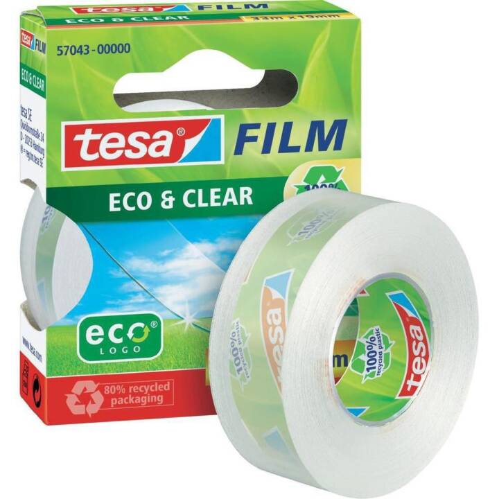 TESA Nastro da ufficio Eco&Clear (19 mm x 33 m, 1.0 pezzo)