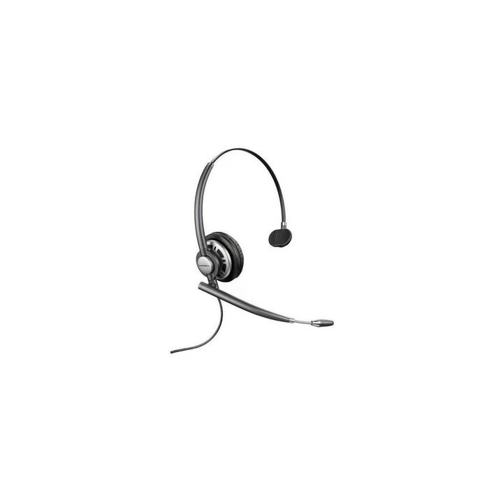HP Office Headset Poly EncorePro HW710 (On-Ear, Kabel, Schwarz)