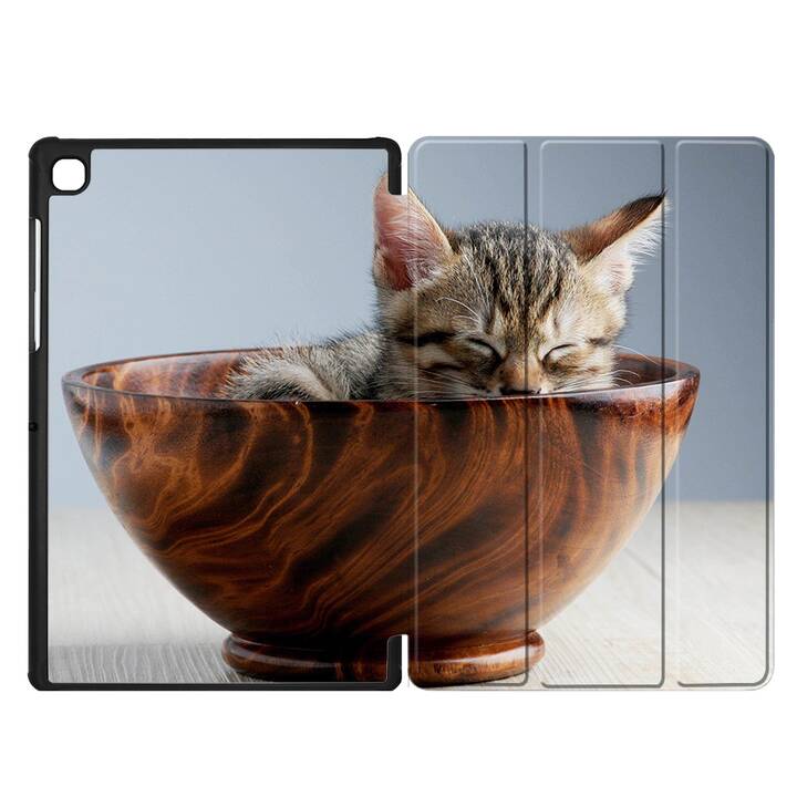 EG coque pour Samsung Galaxy Tab A7 Lite 8.7" (2021) - marron - chats