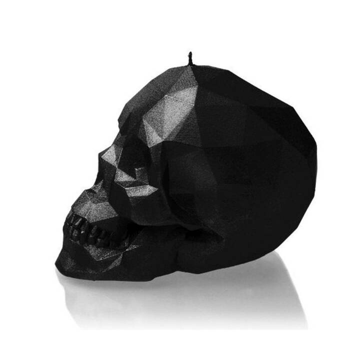 CANDELLANA Bougie à motifs Skull (Noir)