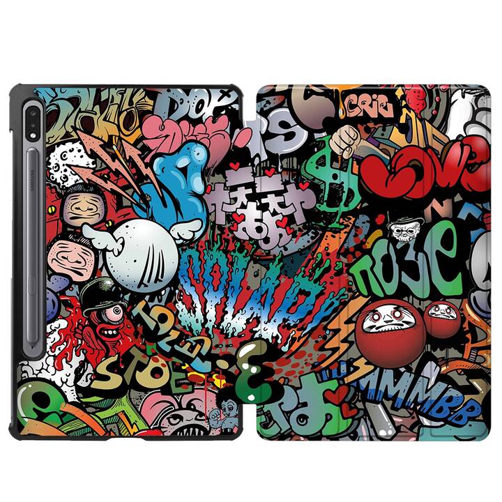 EG cover per Samsung Galaxy Tab S8 11" (2022) - Multicolore - Graffiti