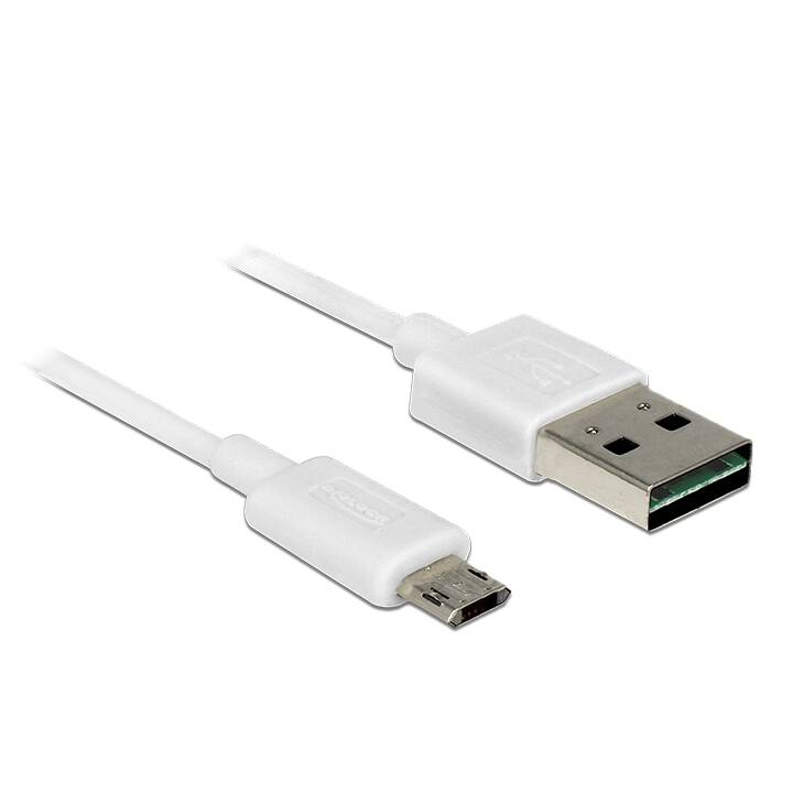 DELOCK 84808 Câble USB (Micro USB 2.0 de type B, USB 2.0 de type A, 2 m)