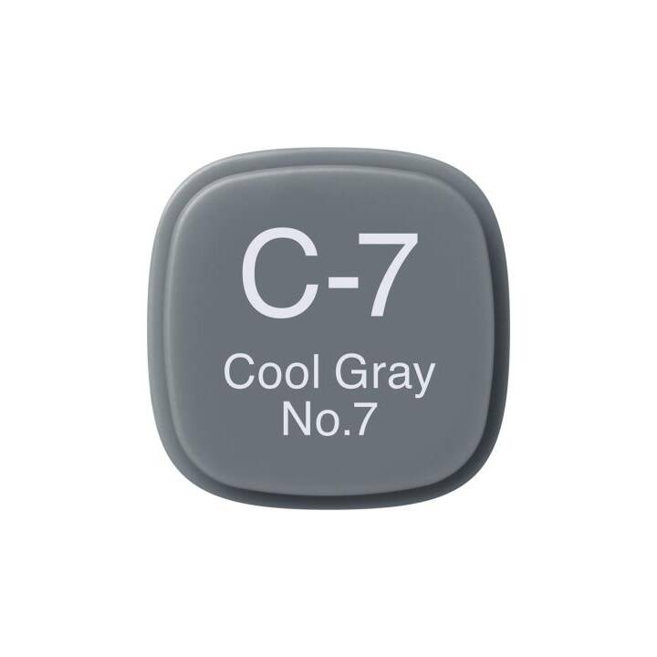 COPIC Grafikmarker Classic C-7 - Cool Gray No.7 (Grau, 1 Stück)