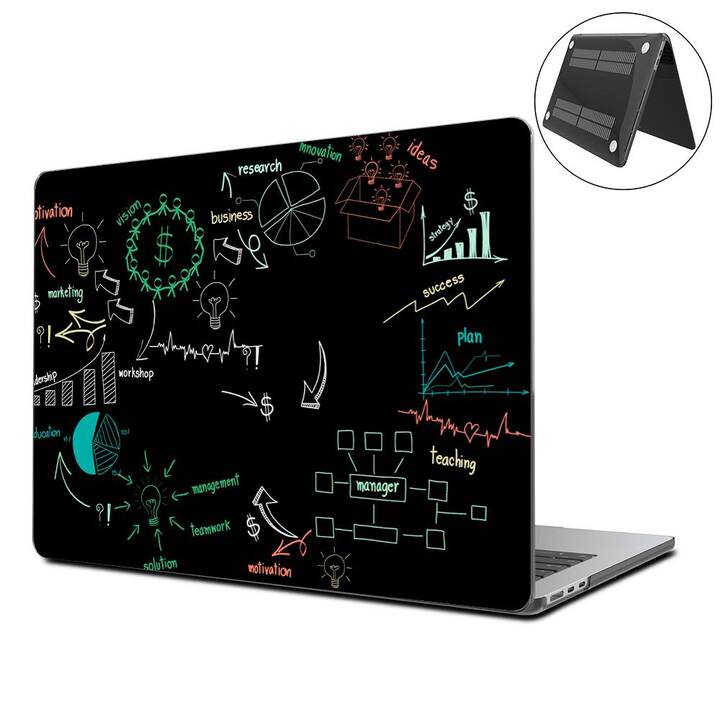 EG Hardcase (MacBook Air 13" M3 2024, Wissenschaft, Schwarz)