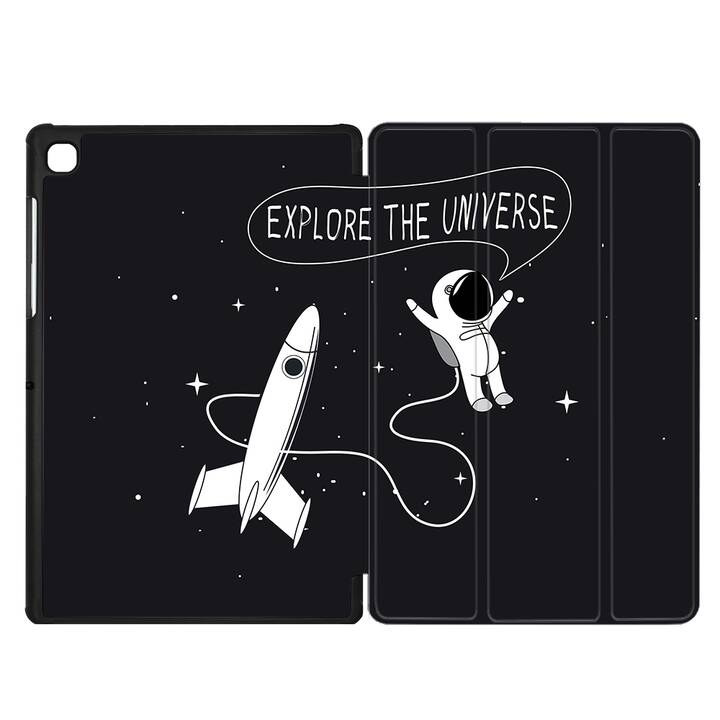 EG coque pour Samsung Galaxy Tab A7 Lite 8.7" (2021) - noir - astronaute