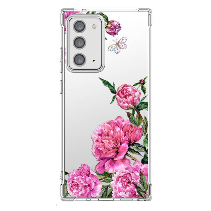 EG Backcover (Galaxy Note 20 Ultra, Fleurs, Transparent)