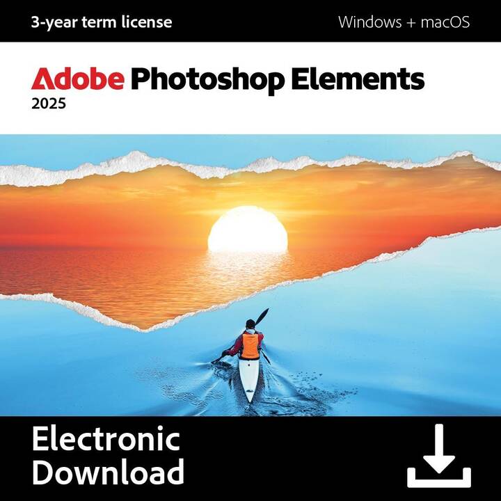 ADOBE Photoshop Elements 2025 (Versione completa, Inglese)