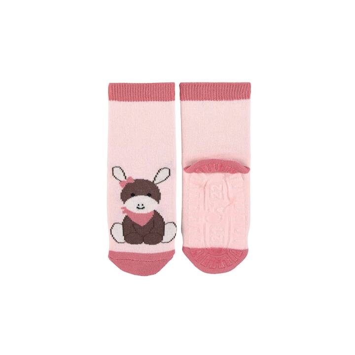 STERNTALER Chaussette pour bébé Emmi (21-22, Pink, Blanc, Rose)