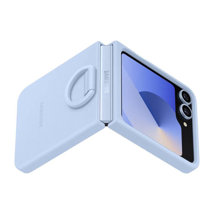 SAMSUNG Backcover avec anneau (Galaxy Z Flip 6, Bleu)