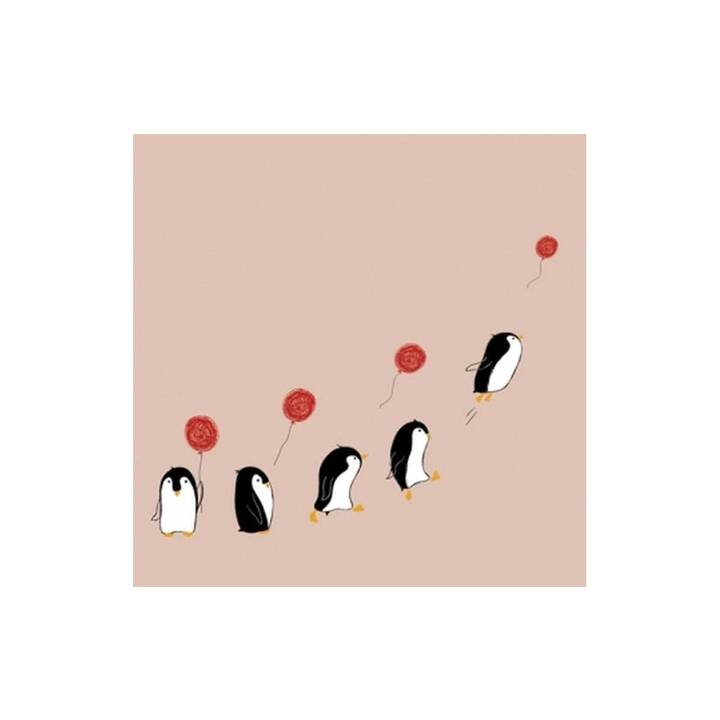 CHIC.MIC Tovagliolo di carta Penguins (33 cm x 33 cm, 20 pezzo)