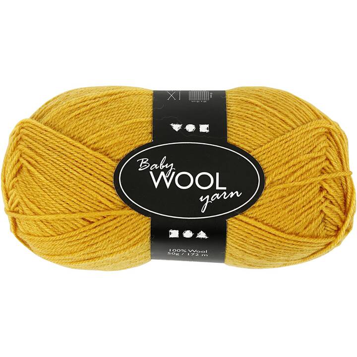 CREATIV COMPANY Wolle (50 g, Gelb, Dunkelgelb)