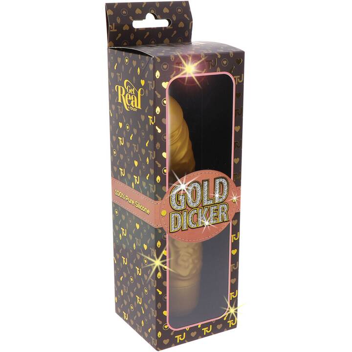 TOYJOY Klassischer Vibrator Gold Dicker Stim