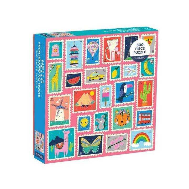 ABRAMS & CHRONICLE BOOKS Hello From Around the World Puzzle (500 pièce)