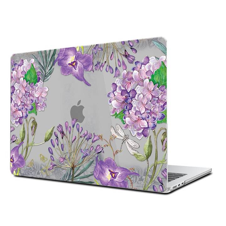 EG Hardcase (MacBook Air 13" M2 2022, Blumen, Violett)