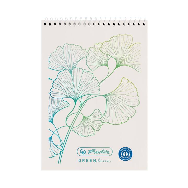 HERLITZ Notizbuch GREENline (A7, Kariert)