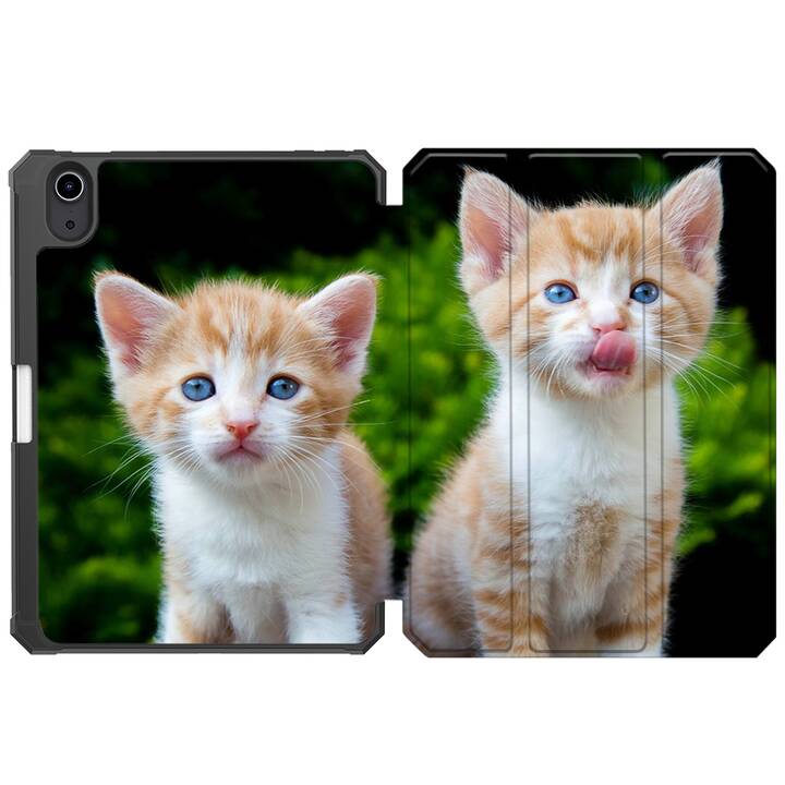 EG Hülle für iPad mini 8.3" (2021) 6. Generation - braun - Katzen