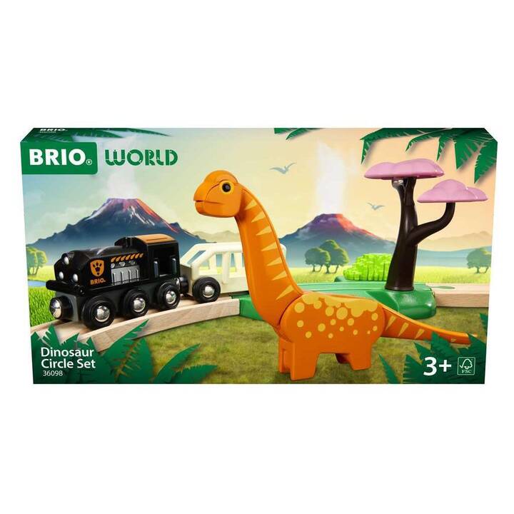 BRIO World Ensemble de train dinosaures