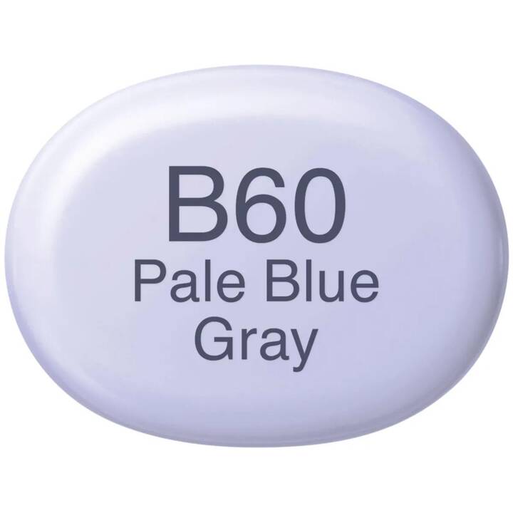 COPIC Grafikmarker Sketch B60 Pale Blue Gray (Blaugrau, 1 Stück)