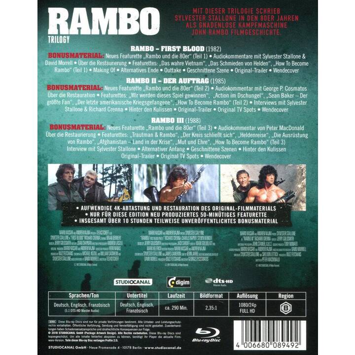 Rambo Trilogy (DE, EN, FR)
