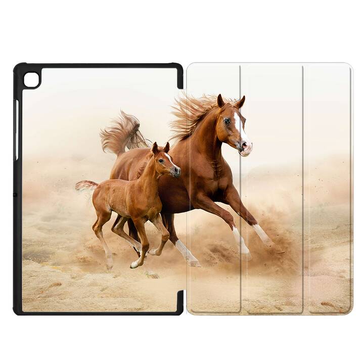 EG coque pour Samsung Galaxy Tab A7 Lite 8.7" (2021) - marron - cheval